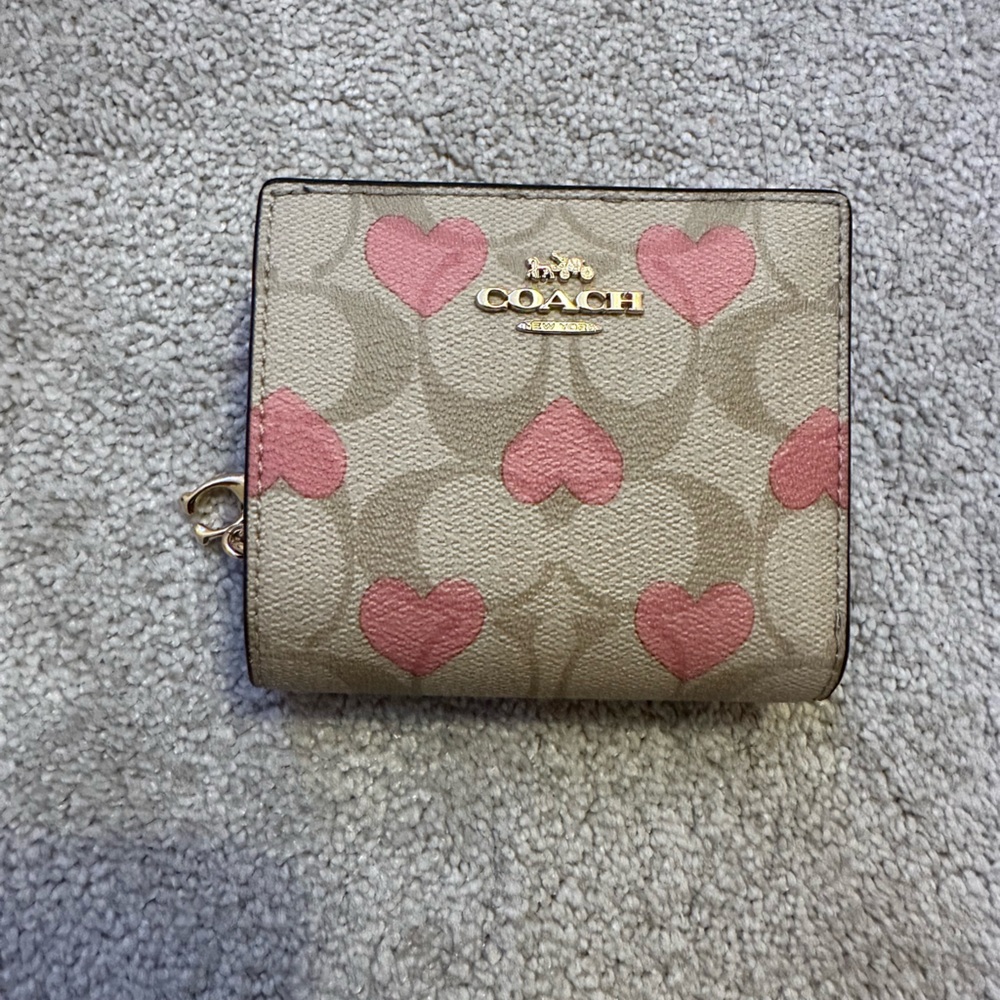 Coach Pink Heart Wallet